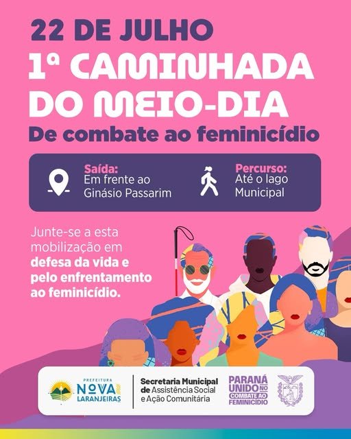 🚶‍♀️ 1ª Caminhada do Meio-Dia de Combate ao Feminicídio